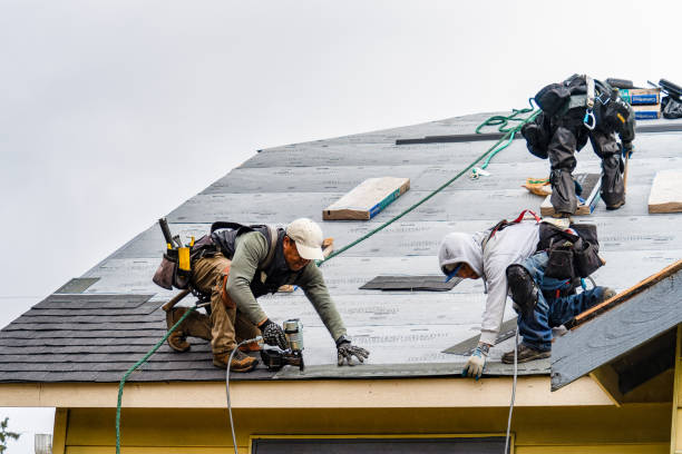 Professional Roofing technician working in Milford, IL